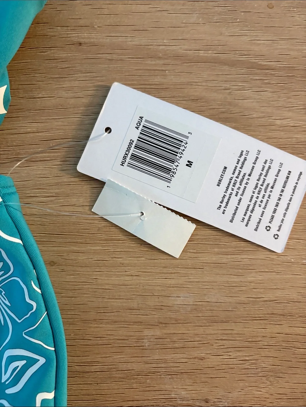 Hurley aqua bandeau